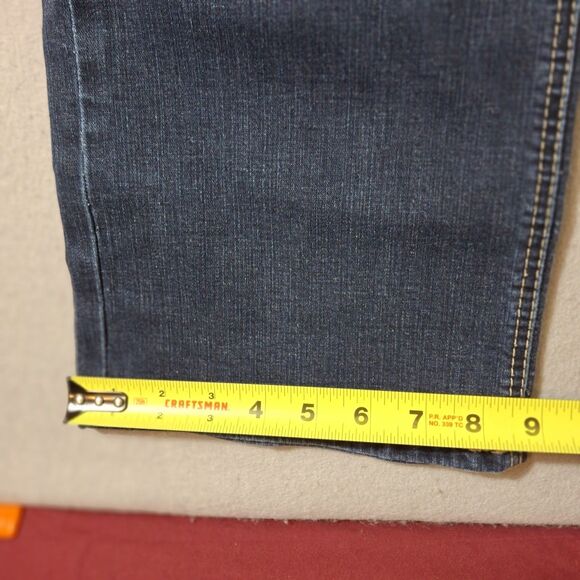 Depart West NOMAD Jeans Mens 40x34 Dark Wash Straight Relaxed Stretch Whiskered - Picture 4 of 11